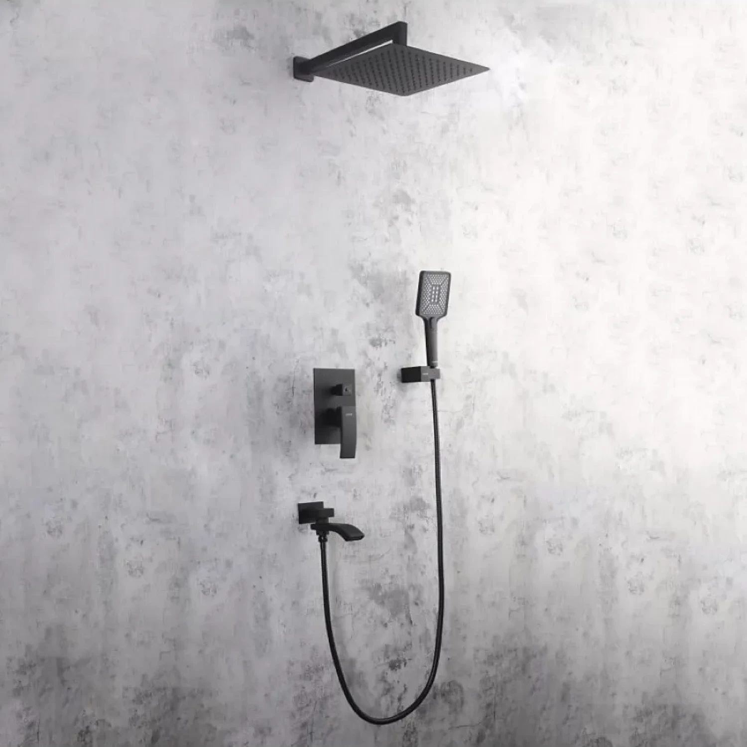 Встраиваемая душевая система Gappo G07-9 G7107-9 оружейная сталь