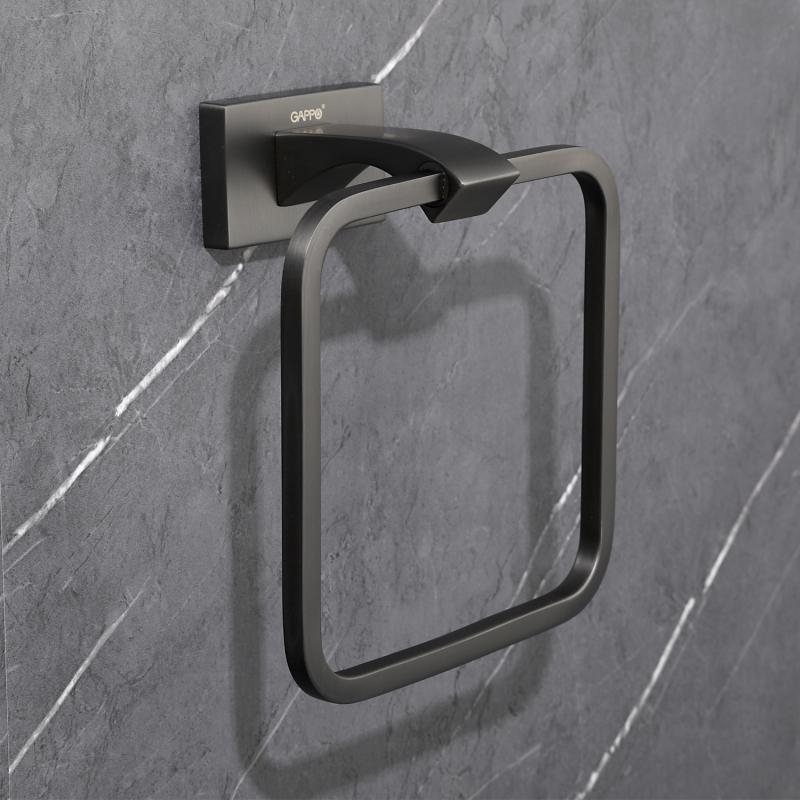 Полотенцедержатель 1-й Gappo G07-9 G0704-9 оружейная сталь