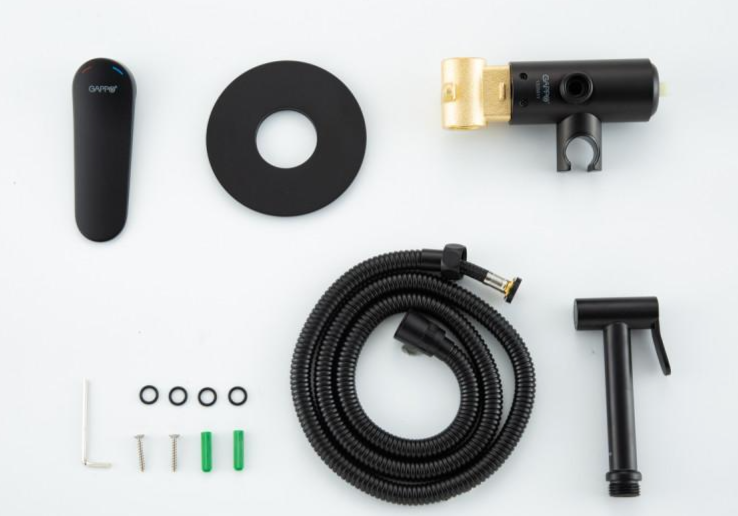 Гигиенический душ встраиваемый Gappo G10-6 G7210-6 черный