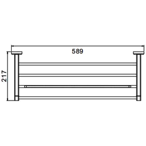 Полка с полотенцедержателем для ванны Gappo G38 G3824 хром
