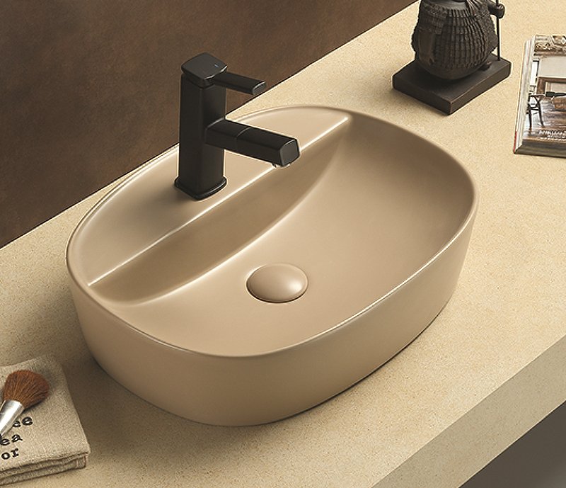 Накладная раковина CeramaLux 50 78239XMC-1 капучино