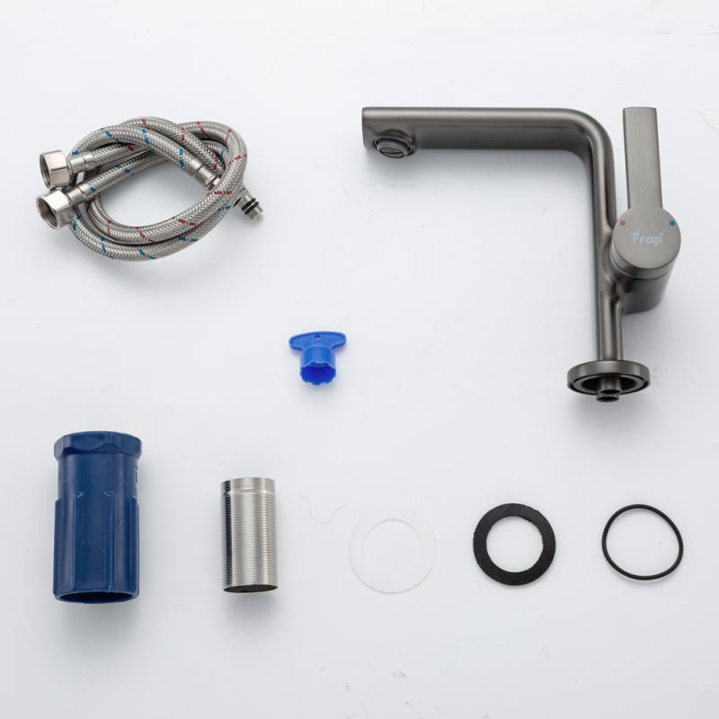 Смеситель для раковины Frap H88-9 F1088-9 оружейная сталь