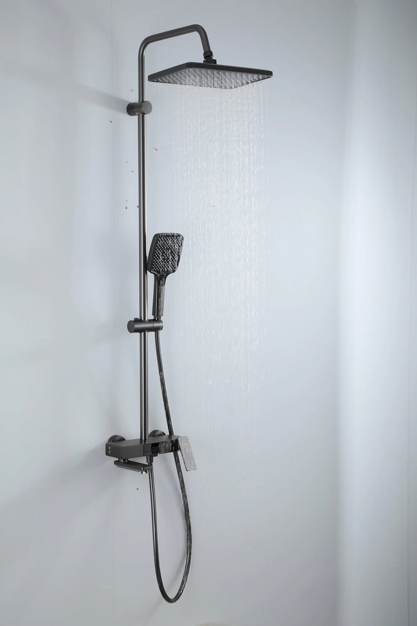 Душевая система Frap H202-9 F24202-9 оружейная сталь