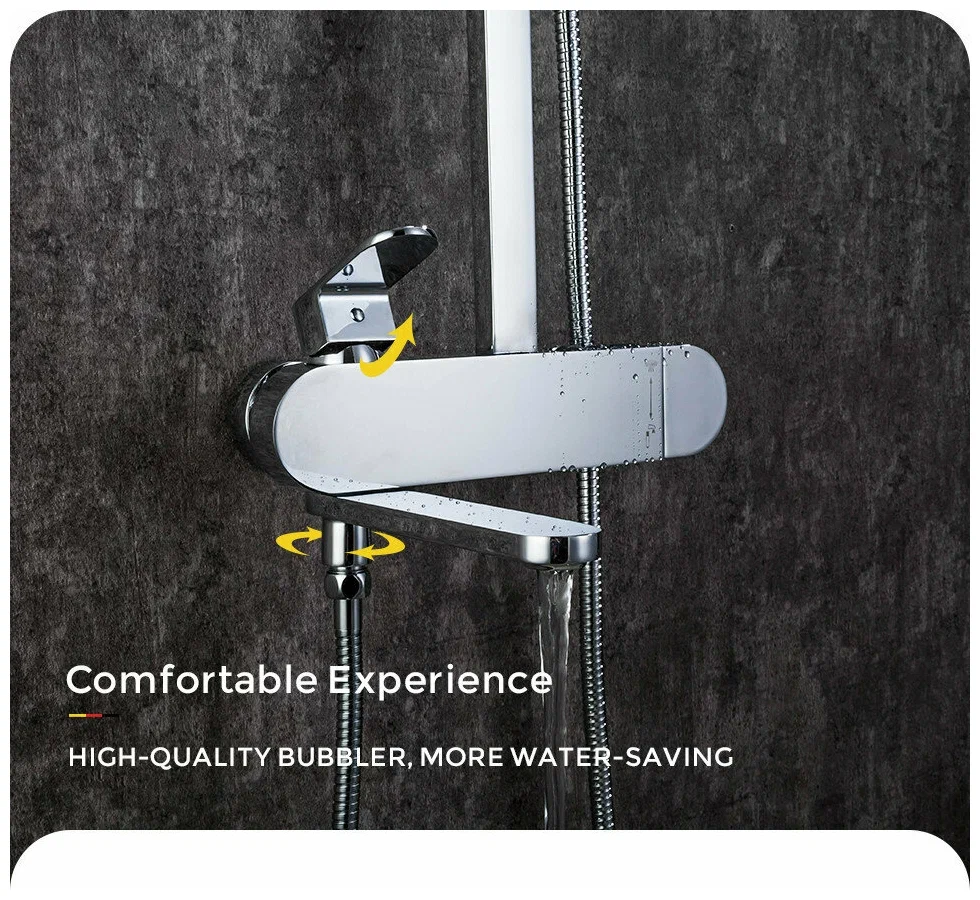 Душевая стойка со смесителем Gappo G2483