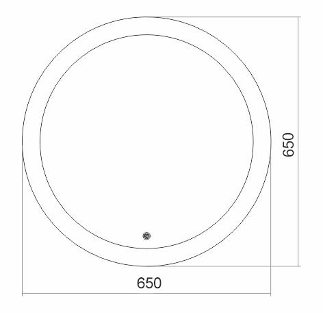 Зеркало с подсветкой и диммером Silver Mirrors Перла D650