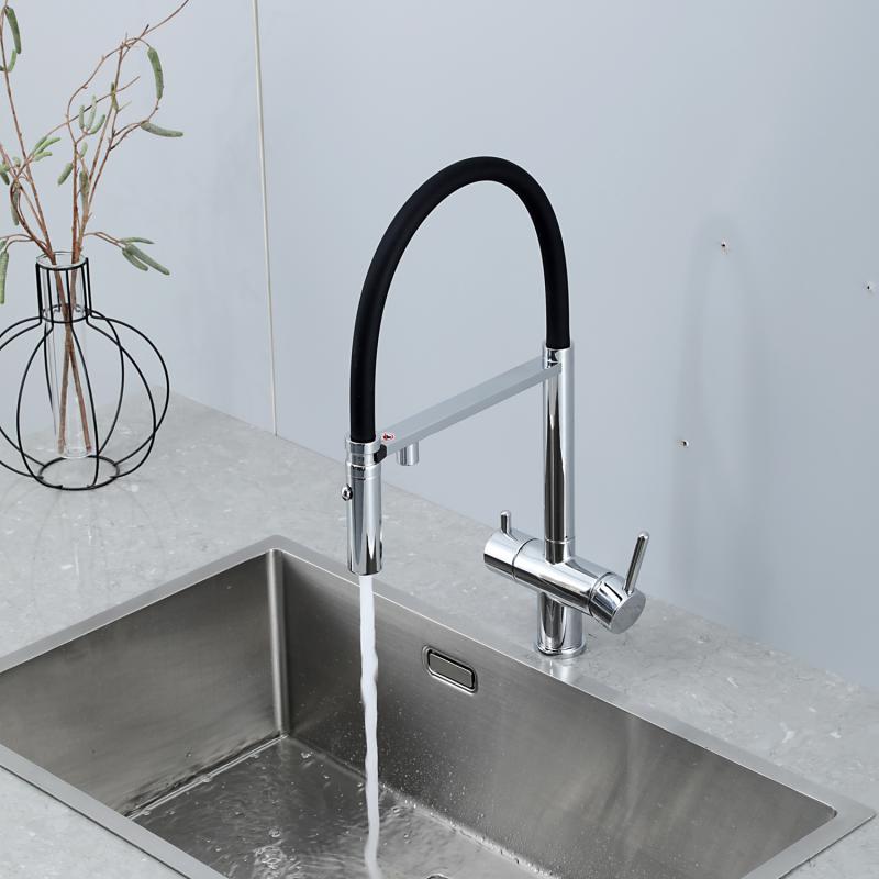 Смеситель для кухни с фильтром Gappo G97 G4397-80 хром