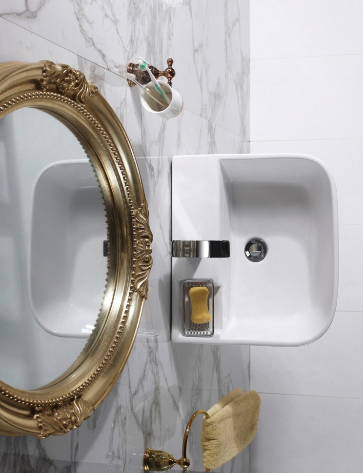 Напольная раковина CeramaLux 33 N G515 белая