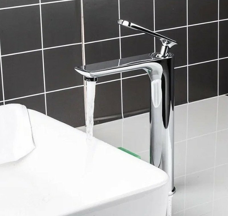 Высокий смеситель для раковины Frap F1052-55 хром