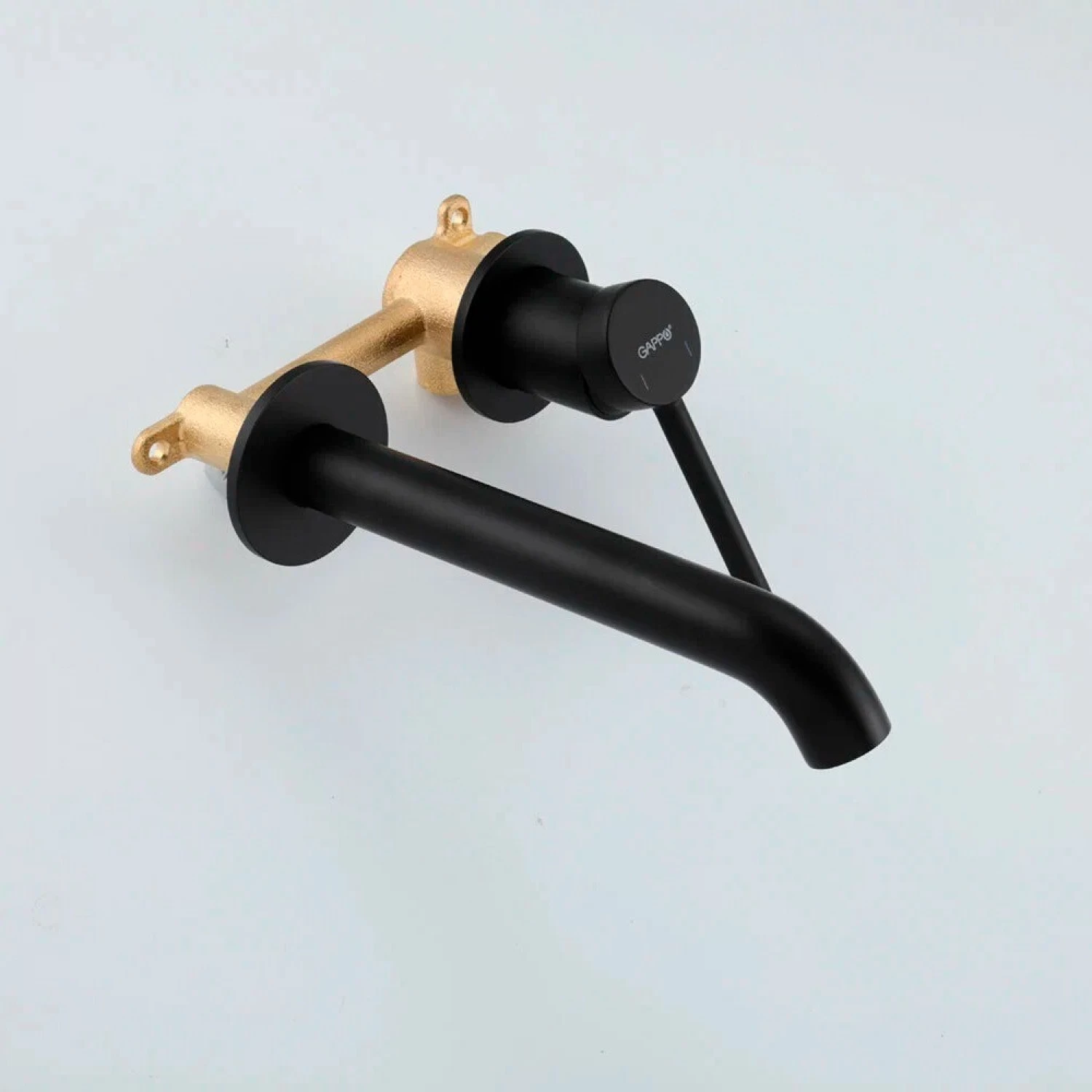 Встраиваемый смеситель для раковины Gappo G06-6 G1206-6 черный