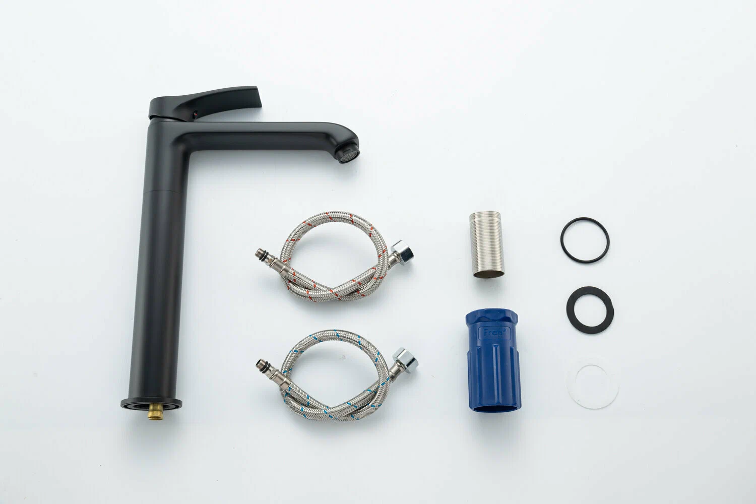 Высокий смеситель для раковины Frap H75-6 F1075-26 черный