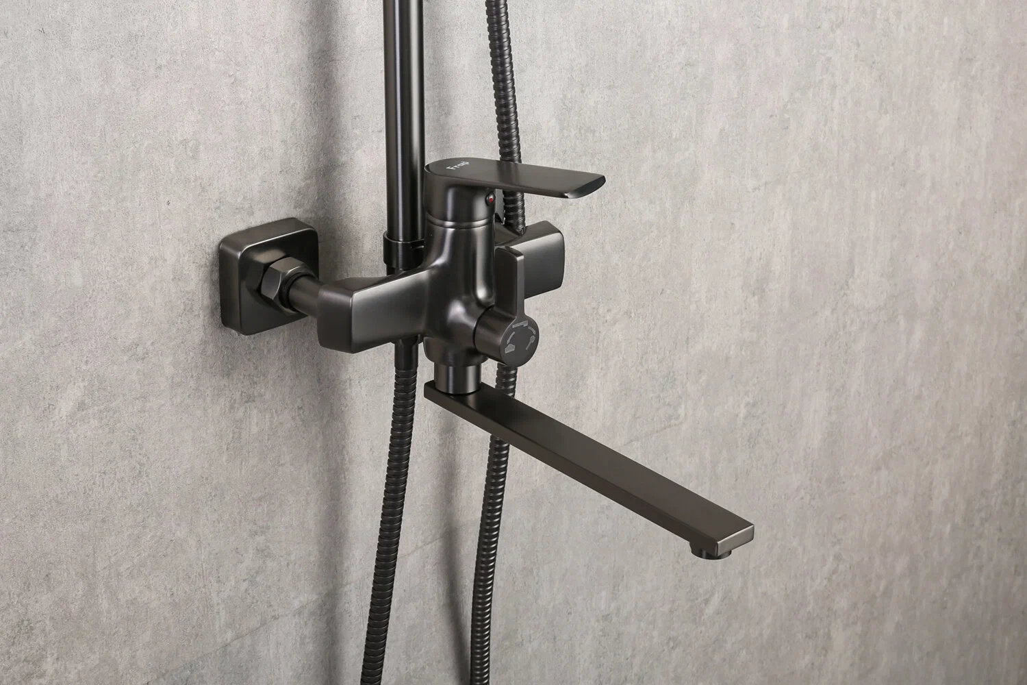 Душевая система Frap H71-9 F2471-9 оружейная сталь