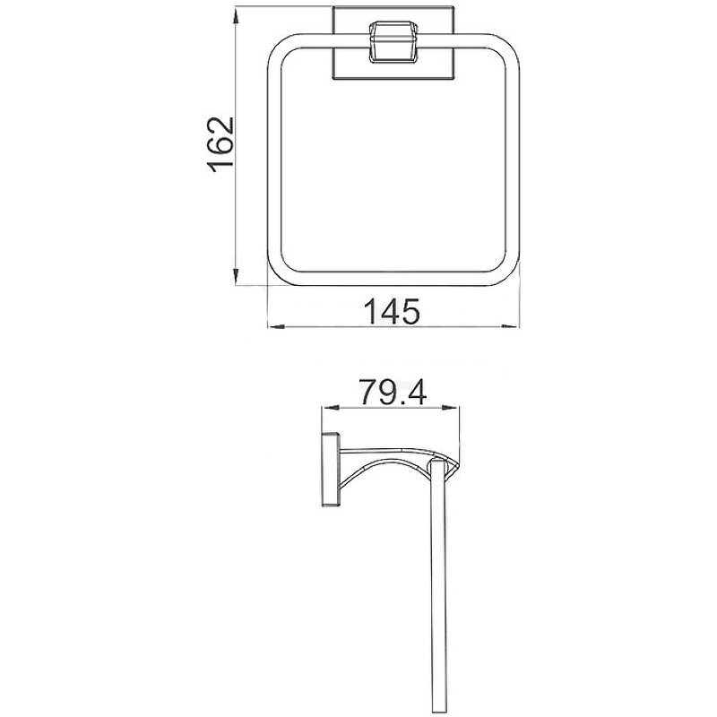 Полотенцедержатель 1-й Gappo G07-6 G0704-6 черный