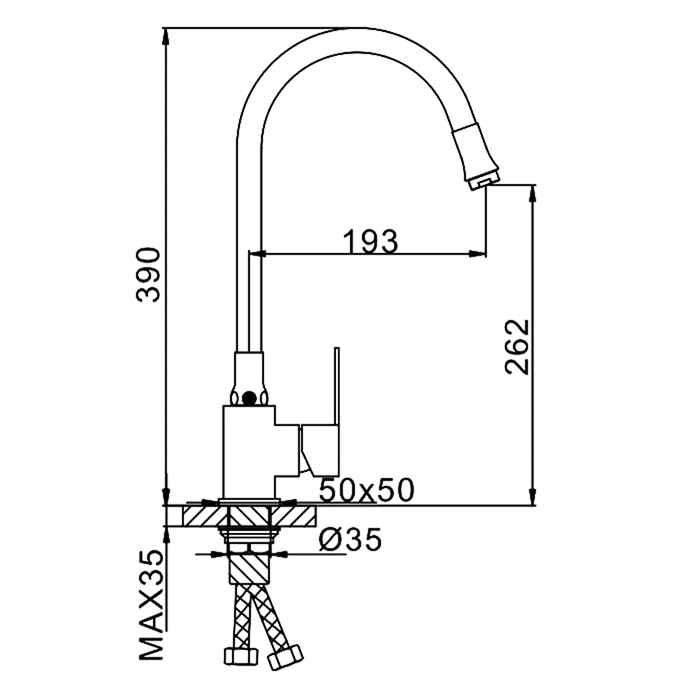 Корпус смесителя Frap F48990