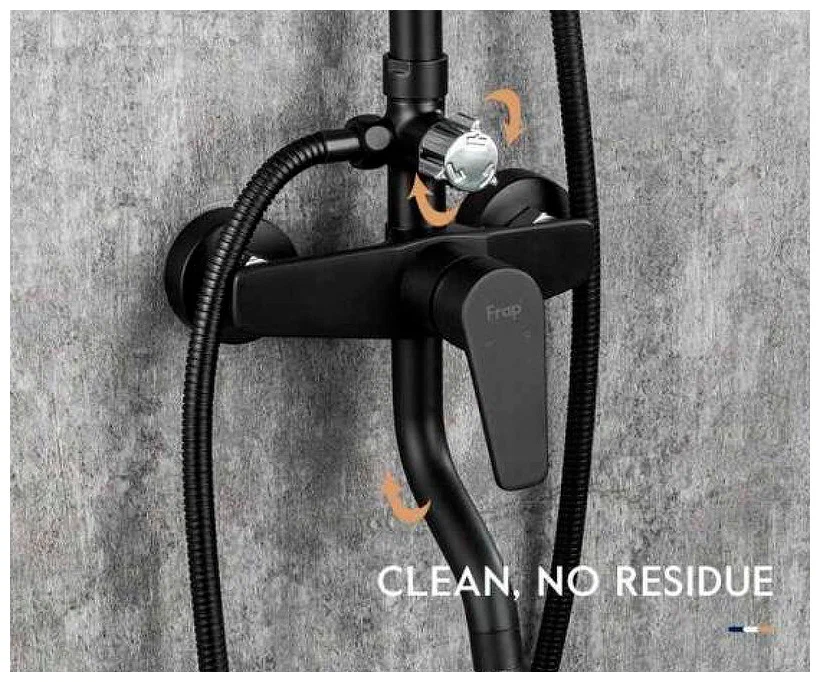 Душевая система Frap F2429 черный