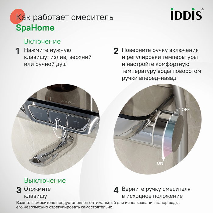 Душевая система Iddis SpaHome SPASBBTi06 хром