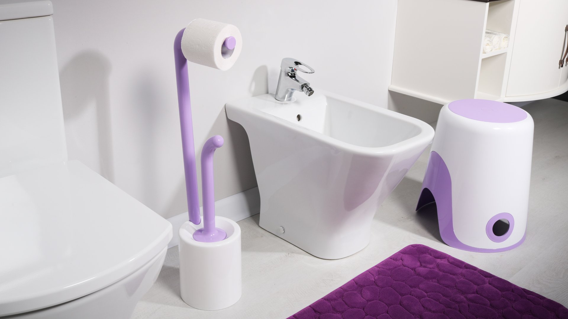 Корзина для белья / стул для ванны 2 в 1 Fixsen Wendy FX-7073-49 фиолетовая