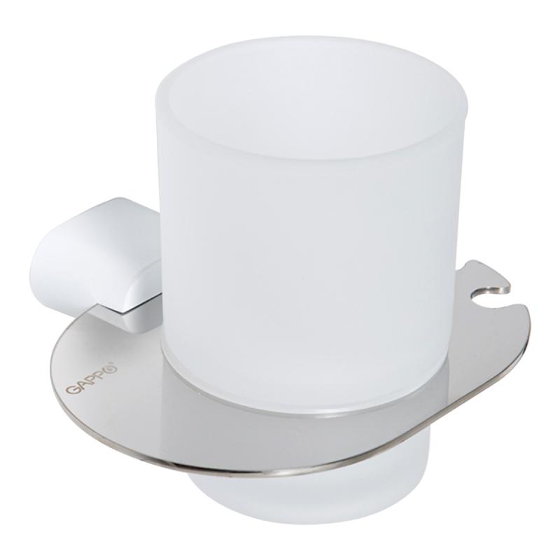 Стакан для ванны Gappo G309-8 G30906-8 белый-хром