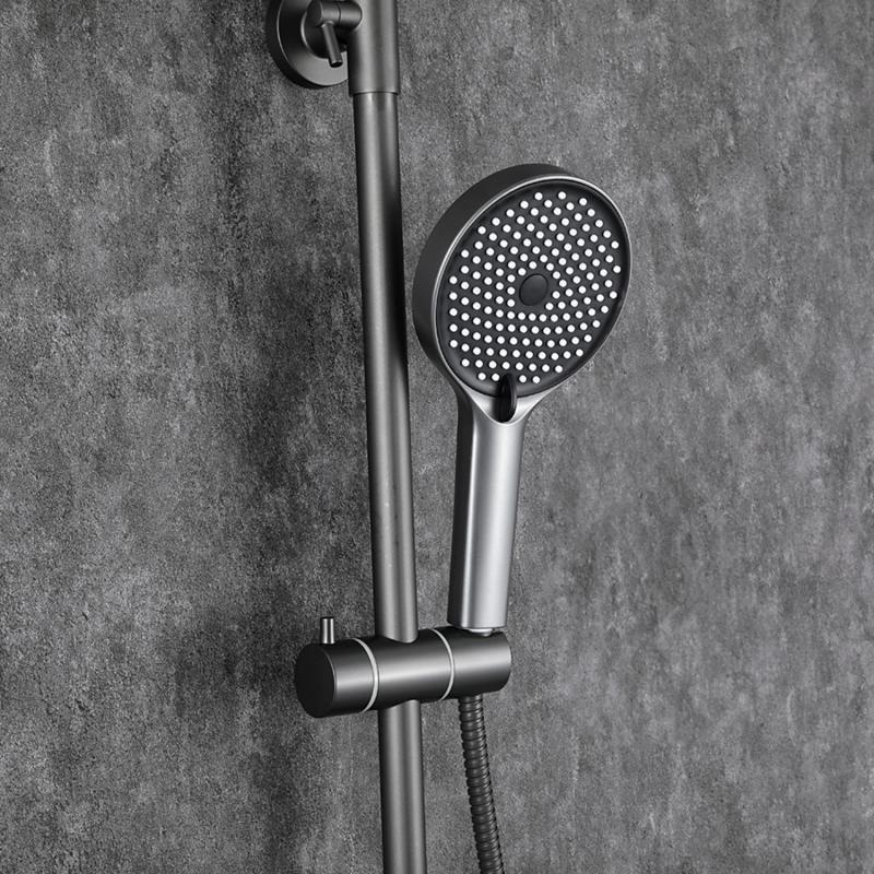 Душевая система Frap H75-9 F2475-9 оружейная сталь