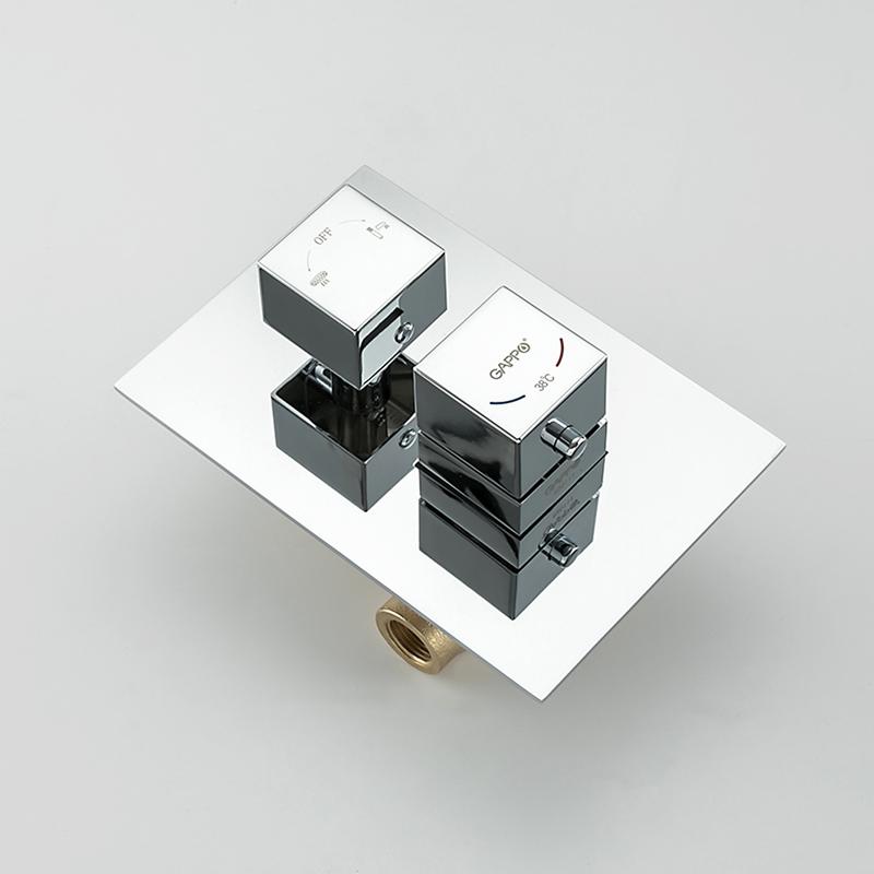 Встраиваемая душевая система с термостатом Gappo  G07 G7107-40