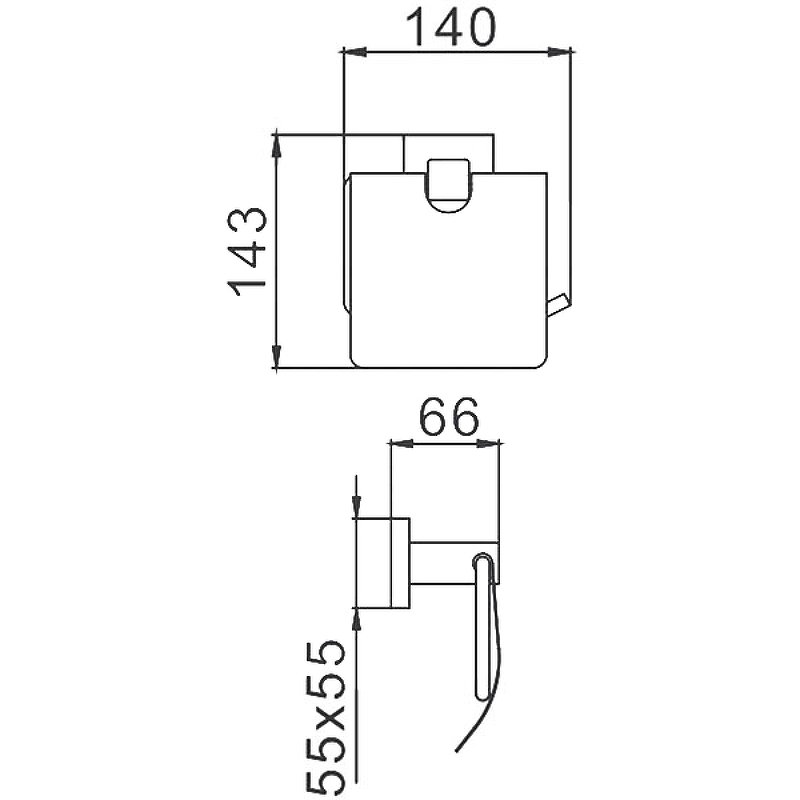 Держатель туалетной бумаги  из нержавеющей стали Frap H303 F30303 сталь