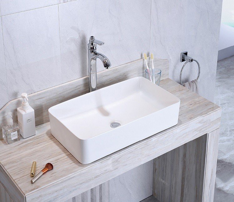 Накладная раковина CeramaLux 60,5 N 9396 белая