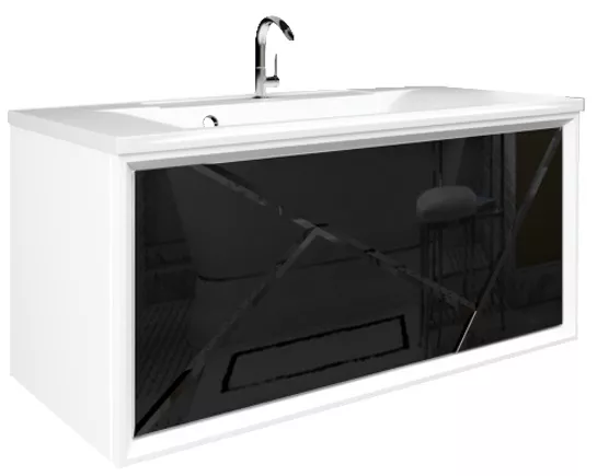 Тумба Seattle 90П 1в.я. Mosaic Classic Black