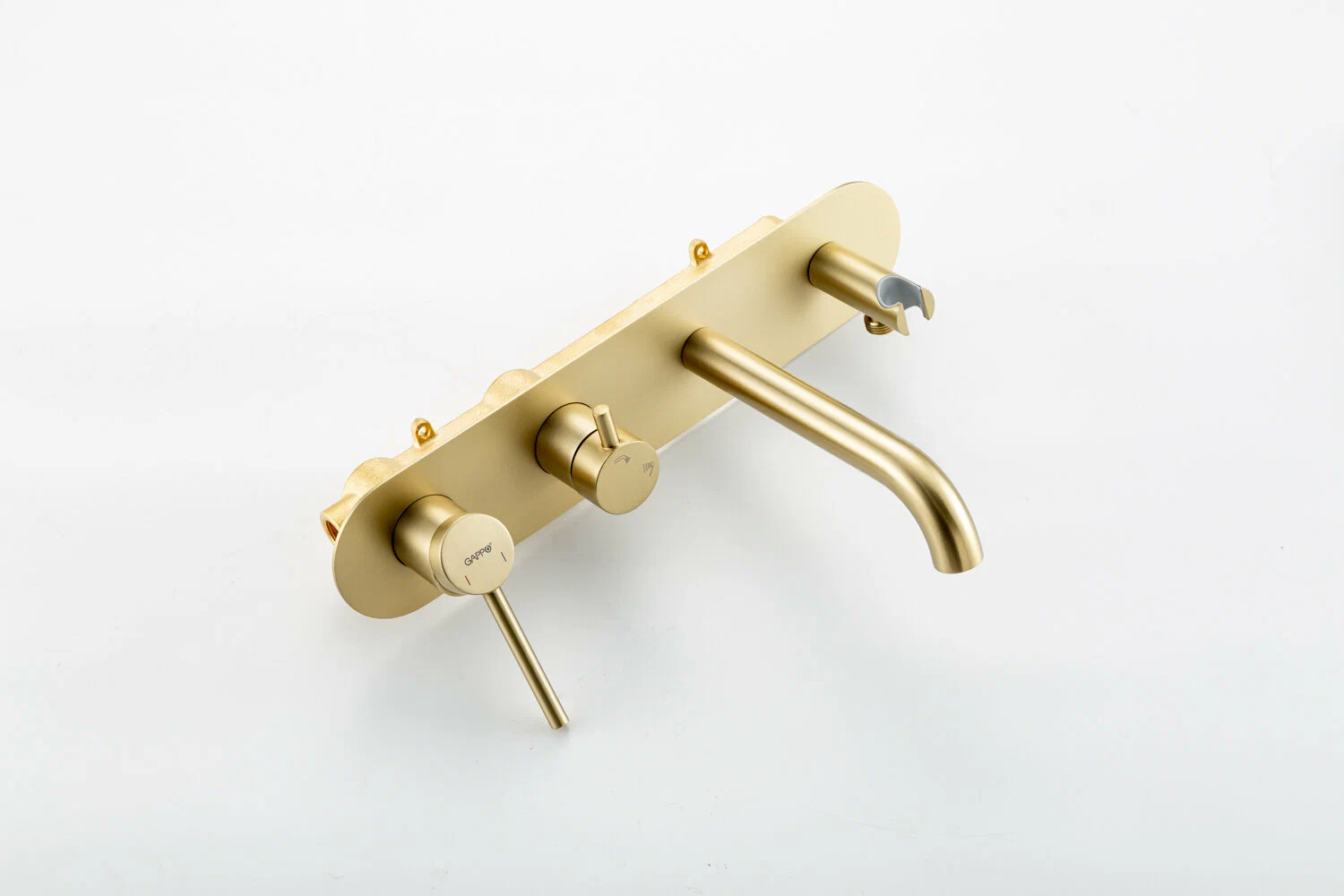 Смеситель для ванны встраиваемый Gappo G06-3 G3306-3 золотой сатин