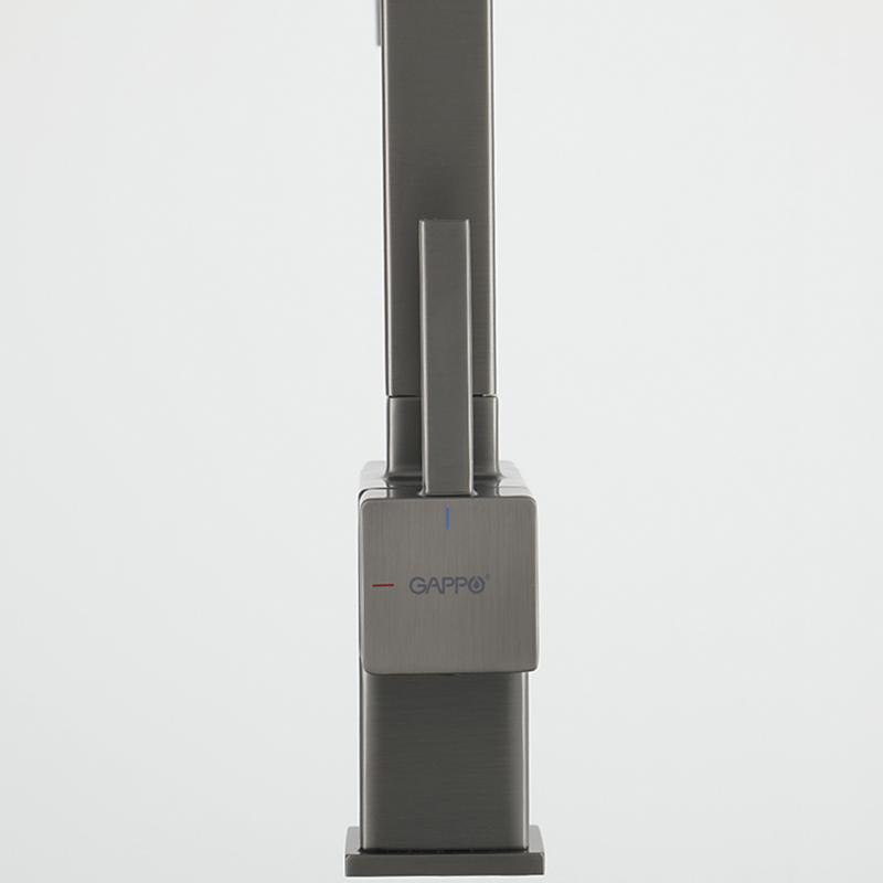 Смеситель для кухни с фильтром Gappo G95 G4395-59 оружейная сталь