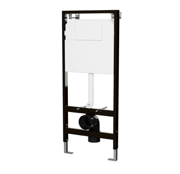 Система инсталляции Sole для подвесного унитаза, рама + крепление (с бачком, без клавиши)