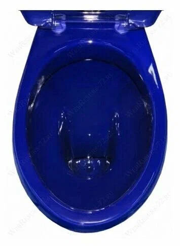 Унитаз-компакт Оскольская Керамика Элисса Стандарт Синий, косой выпуск