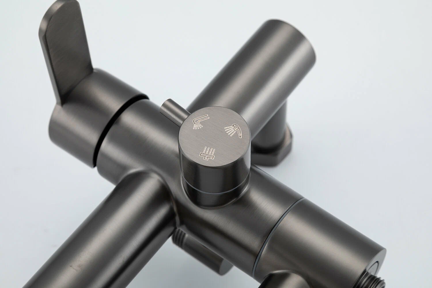 Душевая система Frap H801-9 F24801-9 оружейная сталь