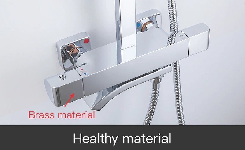 Душевая система с термостатом Gappo G07 G2407-40