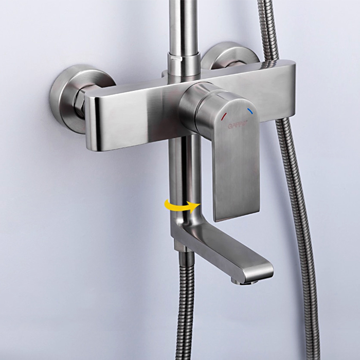 Душевая система Gappo G99-20 G2499-20 сатин