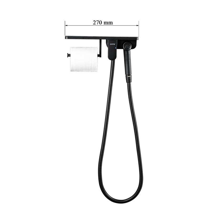 Гигиенический душ встраиваемый Gappo G7295-16 черный