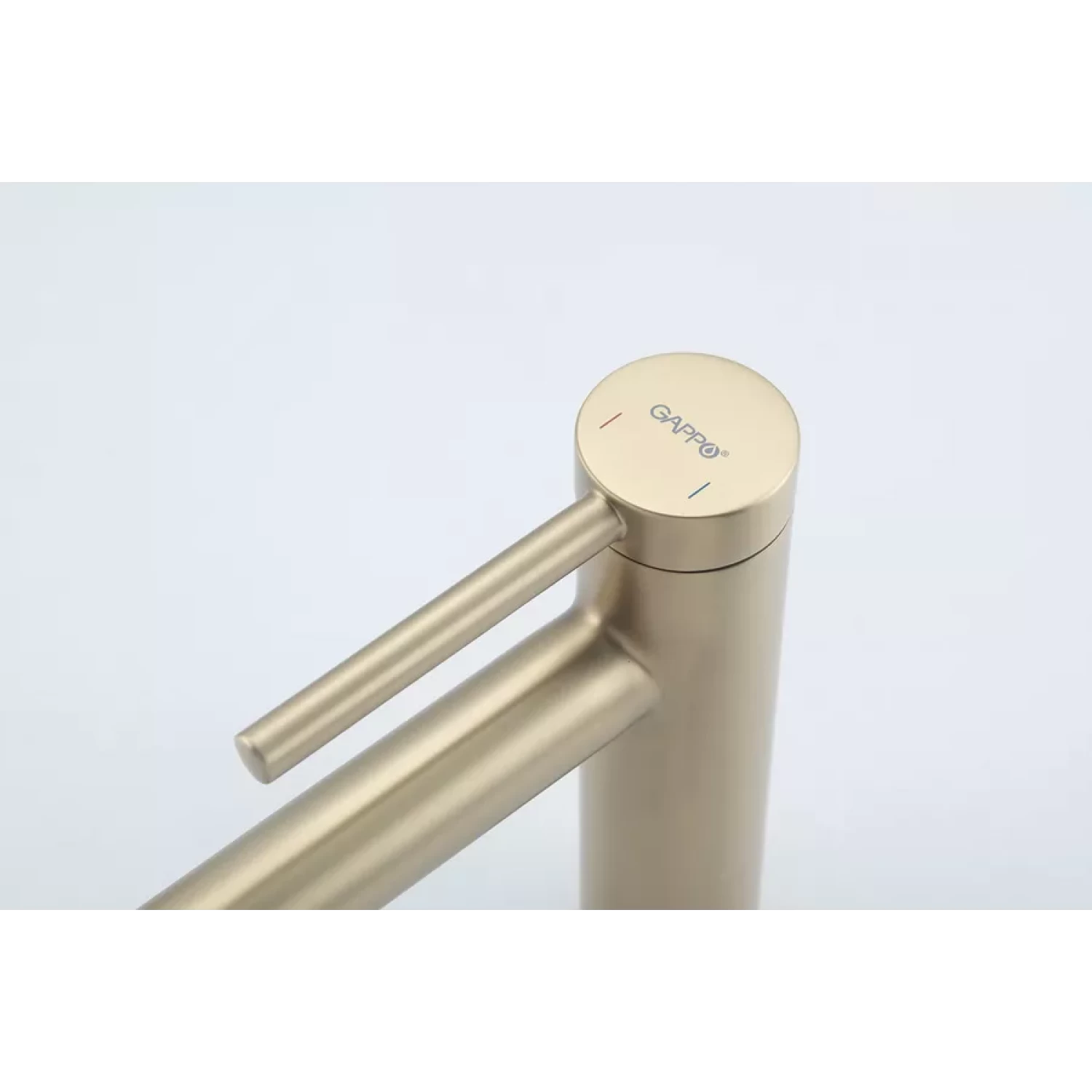 Смеситель для раковины Gappo G06-3 G1006-3 золотой сатин