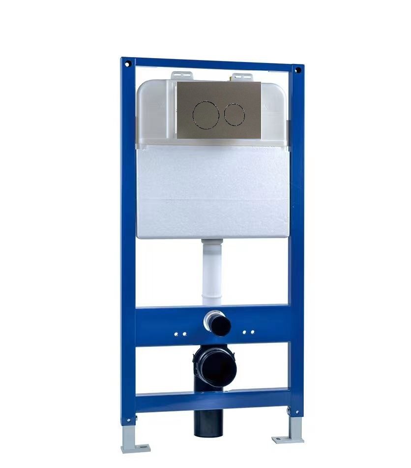 Инсталляция для подвесного унитаза EvaGold 545 кнопка хром матовый