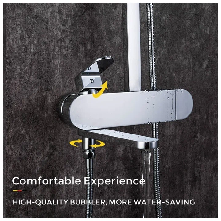 Душевая стойка со смесителем Gappo G2483