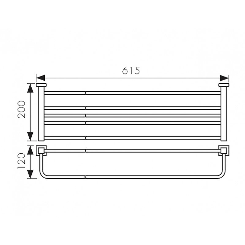 Полка для полотенец Kaiser Canon KH-4309 бронза