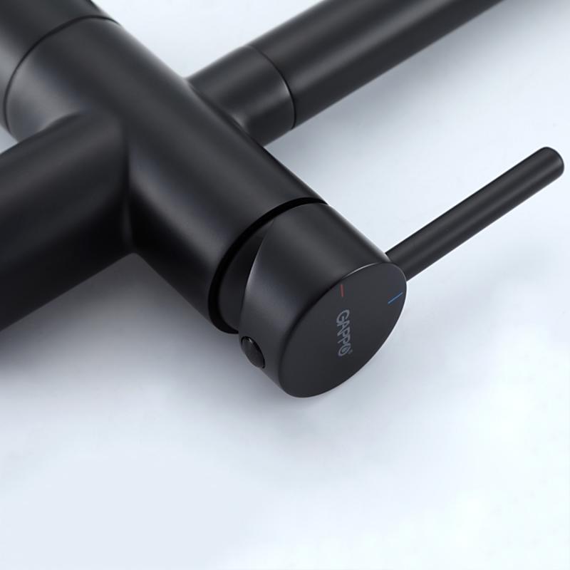 Смеситель для кухни с фильтром Gappo G97 G4397-86 черный