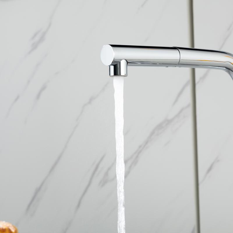 Вытяжной смеситель для кухни Frap H97 F6096 хром