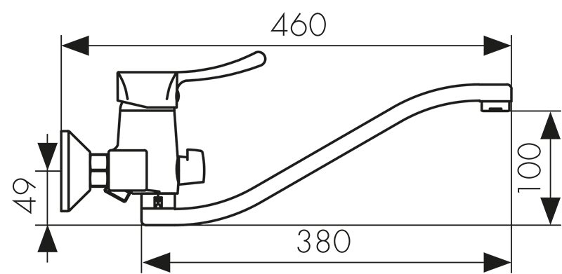 Смеситель для ванны Kaiser Verona 29055-B