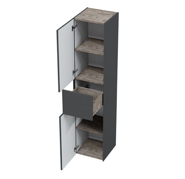 Универсальный подвесной пенал Sole Ultra серый матовый