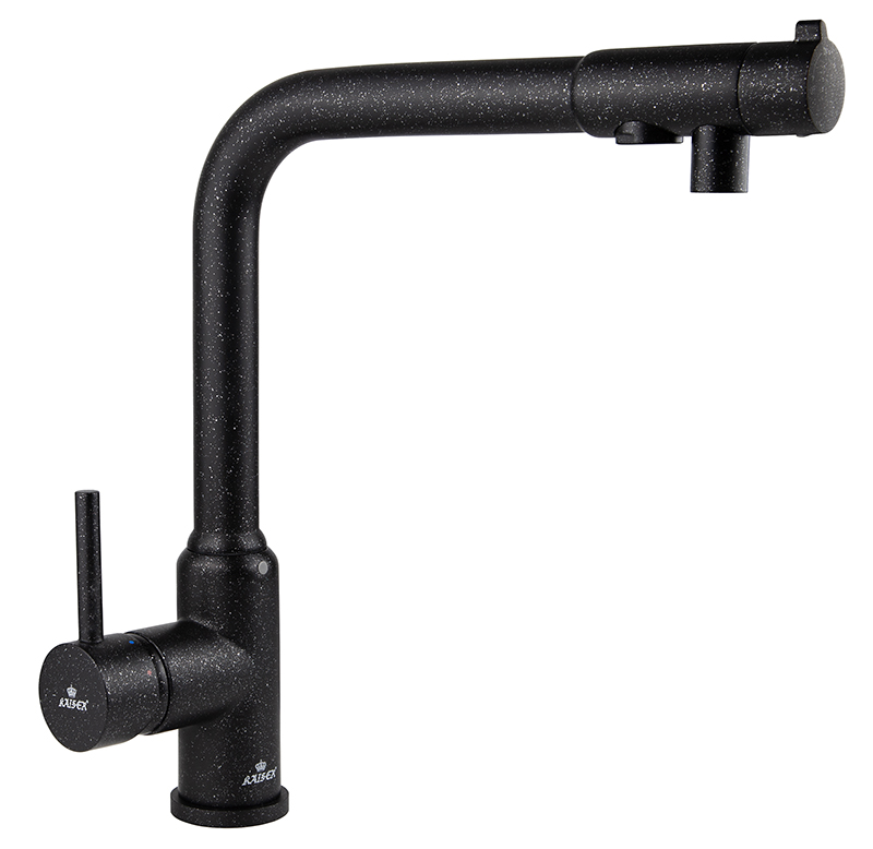 Смеситель для кухни с фильтром Kaiser Teka 13044-2 черный мрамор