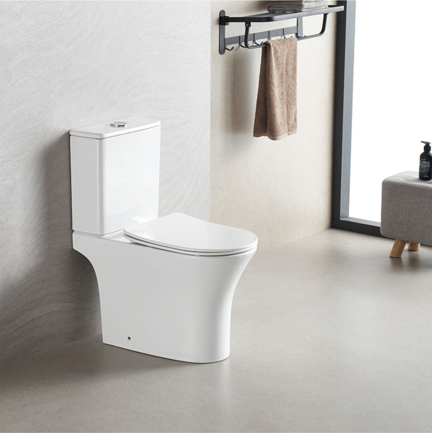 Унитаз-компакт Мирсант Rock с крышкой Soft-close