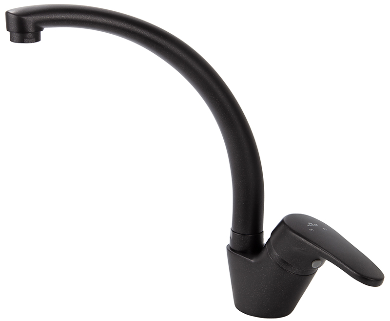 Смеситель для кухни Kaiser County 55244-12 черный металлик