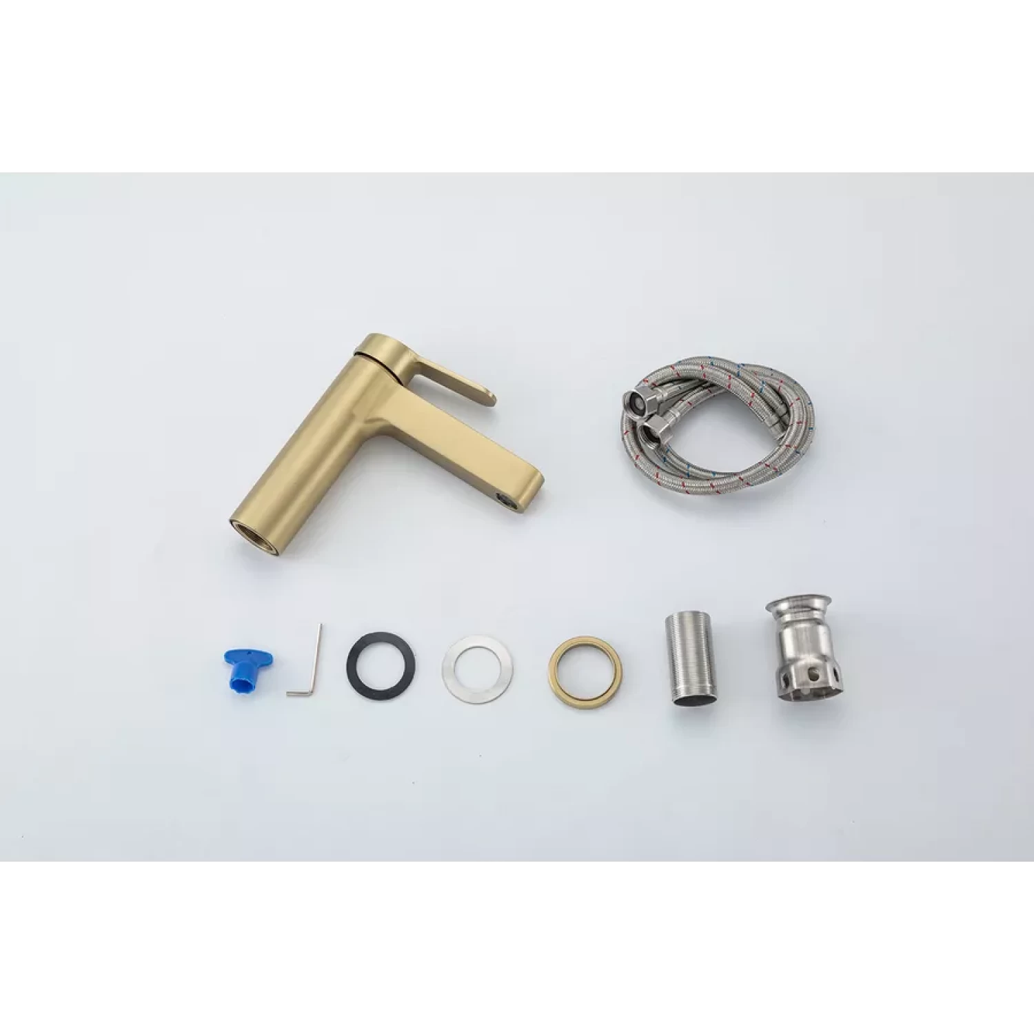 Смеситель для раковины Gappo G99-33 G1099-33 золотой сатин