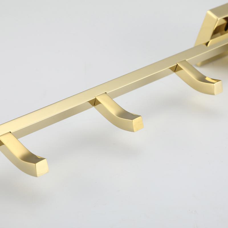 Планка с 4-мя крючками Gappo G07-3 G0716-43 золото