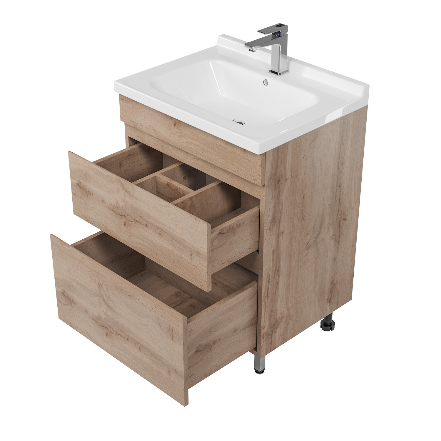 Напольная тумба Nova Karelia 60 дуб харбор золотой (Simple 60)