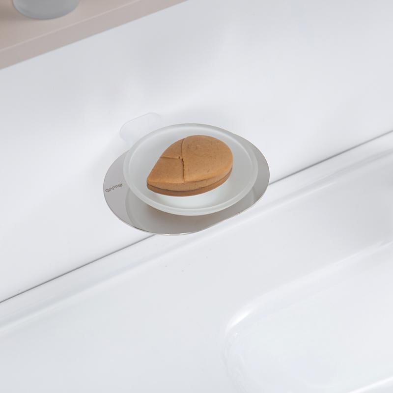 Мыльница Gappo G309-8 G30902-8 белый-хром