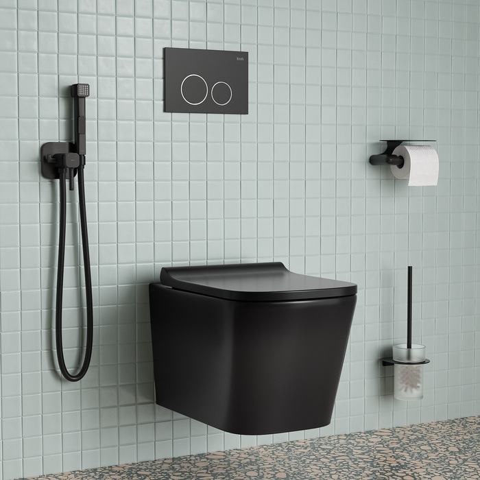 Встраиваемый гигиенический душ Iddis 004BLS0i08 черный